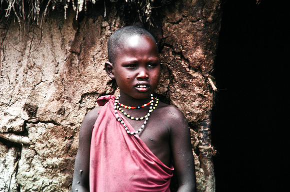 55422_SL_COLOR_TRIBE_CAMP_MASAI_KENYA_AFRICA_1989