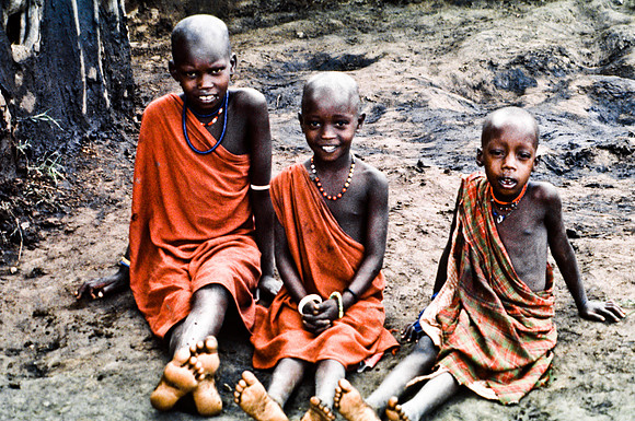 55423_SL_COLOR_TRIBE_CAMP_MASAI_KENYA_AFRICA_1989